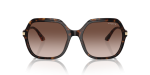 Vogue VO5561S W65613 แว่นกันแดดอะซิเตทฮาวานาเลนส์น้ำตาลไล่ระดับ Oversize สำหรับผู้หญิง