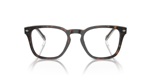 Vogue VO5570 W656 แว่นสายตาทรงสี่เหลี่ยมอะซิเตทลายเต่า Dark Havana สำหรับผู้ชาย