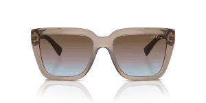 Vogue VO5575SB 294048 แว่นกันแดดน้ำตาลโปร่งใส เลนส์ไล่ระดับ สำหรับผู้หญิง