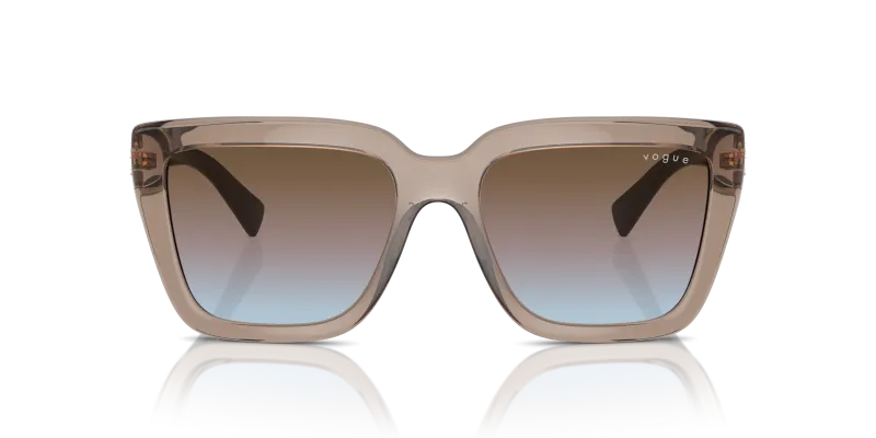 Vogue Sun VO5575SB 294048 Transparent Brown Azure Gradient Vogue VO5575SB 294048 แว่นกันแดดน้ำตาลโปร่งใส เลนส์ไล่ระดับ สำหรับผู้หญิง
