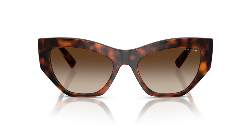 Vogue VO5607S W65613 แว่นกันแดดลายฮาวานาเข้มเลนส์น้ำตาลไล่ระดับ สำหรับผู้หญิง