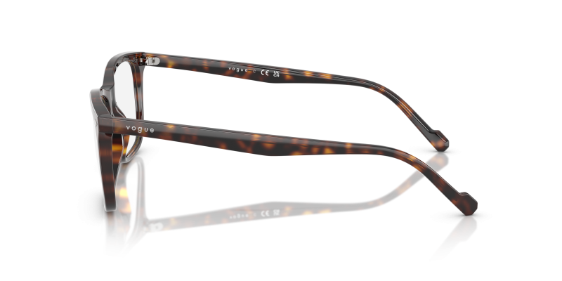 แว่นสายตา Vogue VO5617 W656 มุมข้าง ขาแว่น Acetate ลายฮาวานาขัดเงา
