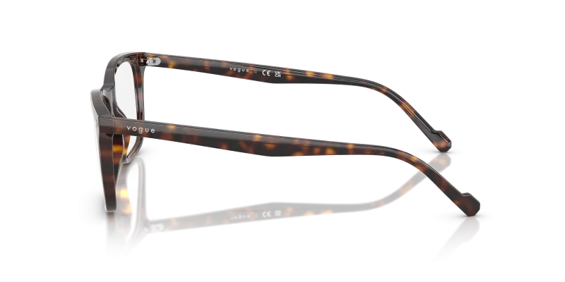 แว่นสายตา Vogue VO5617 W656 มุมข้าง ขาแว่น Acetate ลายฮาวานาขัดเงา