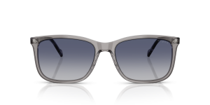 Vogue VO5618S 28204L แว่นกันแดดกรอบอะซิเตทเทาโปร่งใส เลนส์ไล่ระดับน้ำเงิน-เทา สำหรับผู้ชาย