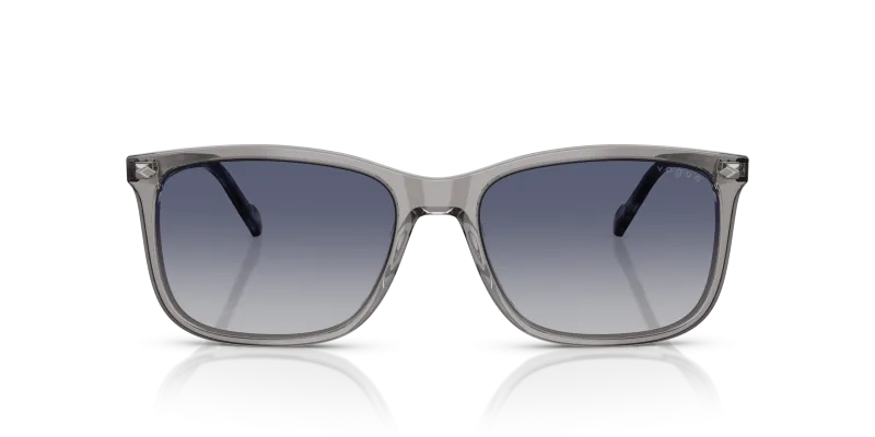 Vogue VO5618S 28204L แว่นกันแดดกรอบอะซิเตทเทาโปร่งใส เลนส์ไล่ระดับน้ำเงิน-เทา สำหรับผู้ชาย Vogue VO5618S 28204L แว่นกันแดดกรอบอะซิเตทเทาโปร่งใส เลนส์ไล่ระดับน้ำเงิน-เทา สำหรับผู้ชาย