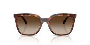 Vogue VO5633SB-W65613 W65613 แว่นกันแดดสีฮาวานาเข้ม เลนส์น้ำตาลไล่ระดับ สำหรับผู้หญิง