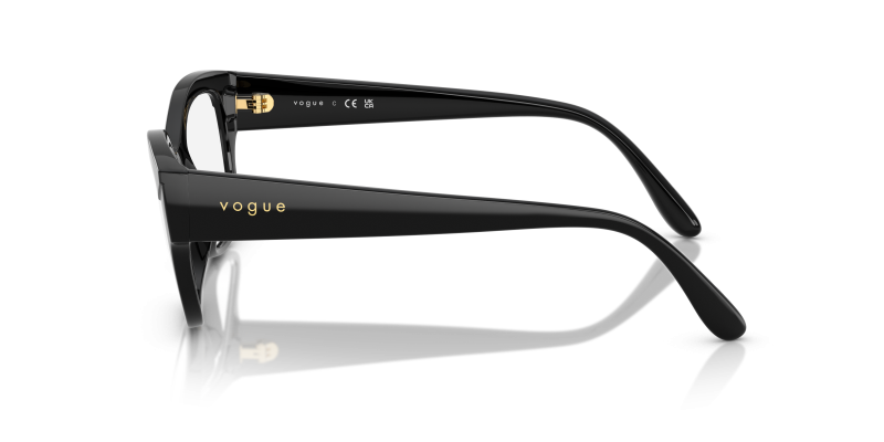 แว่นสายตา Vogue VO5635U W44 มุมข้าง ขาแว่นไนลอนดำเรียวบาง