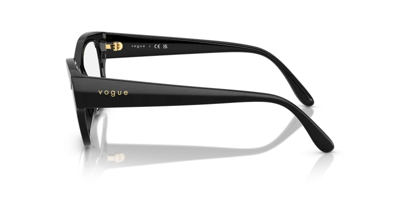 แว่นสายตา Vogue VO5635U W44 มุมข้าง ขาแว่นไนลอนดำเรียวบาง
