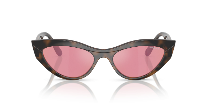 Vogue VO5637SU 2386F6 แว่นกันแดดท็อปฮาวานา ทรงตาแมว สำหรับผู้หญิง
