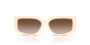 Vogue VO5642SU 316713 แว่นกันแดดสีงาช้างเลนส์ไล่ระดับน้ำตาล สำหรับผู้หญิง