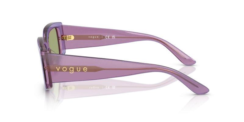 แว่นกันแดด Vogue VO5642SU 323682 มุมข้าง ขาแว่นอะซิเตทม่วงไข่มุก