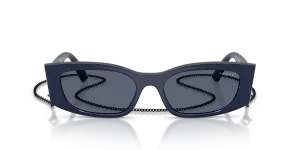 Vogue VO5655SU 324087 แว่นกันแดดน้ำเงินสด เลนส์เทาเข้ม สุภาพสตรี