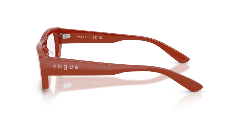 แว่นสายตา Vogue VO5660U 3244 มุมข้าง สีอิฐ Full Brick