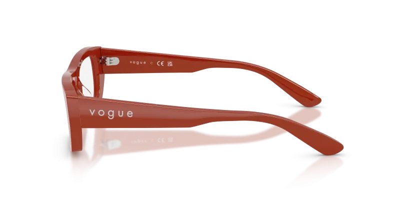 แว่นสายตา Vogue VO5660U 3244 มุมข้าง สีอิฐ Full Brick