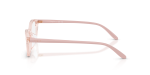แว่นสายตา Vogue VO5668F 2748 มุมข้าง อะซิเตท Transparent Pink ขาไนลอนชมพูเต็ม
