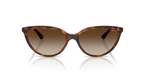 Vogue VO5672S W65613 แว่นกันแดดทรงตาแมวฮาวานาเข้ม เลนส์น้ำตาลไล่ระดับ ผู้หญิง ด้านหน้า
