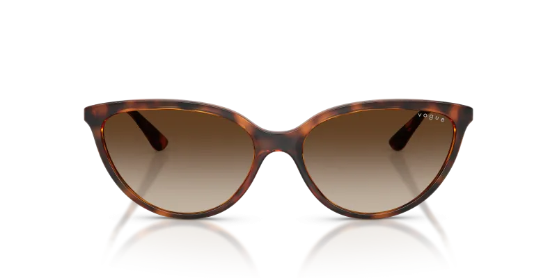 Vogue VO5672S W65613 แว่นกันแดดทรงตาแมวฮาวานาเข้ม เลนส์น้ำตาลไล่ระดับ ผู้หญิง ด้านหน้า Vogue VO5672S W65613 แว่นกันแดดทรงตาแมวฮาวานาเข้ม เลนส์น้ำตาลไล่ระดับ ผู้หญิง ด้านหน้า