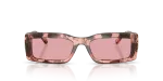 Vogue Sun VO5674S 319984 Rose Havana Light Violet Vogue VO5674S 319984 แว่นกันแดดสีฮาวานากุหลาบเลนส์ม่วงอ่อน สำหรับผู้หญิง