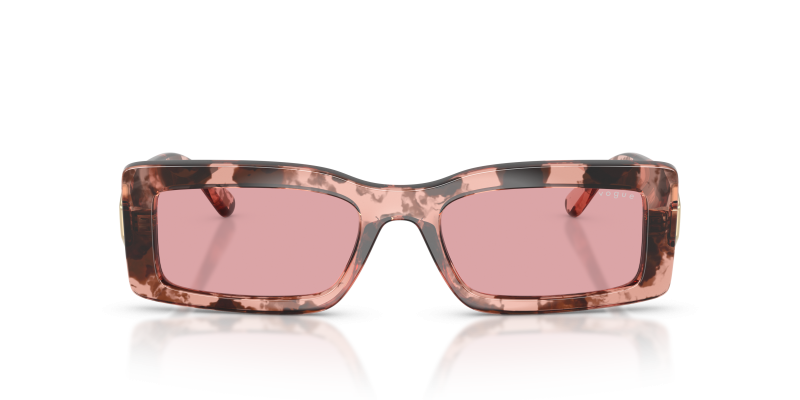 Vogue VO5674S 319984 แว่นกันแดดสีฮาวานากุหลาบเลนส์ม่วงอ่อน สำหรับผู้หญิง