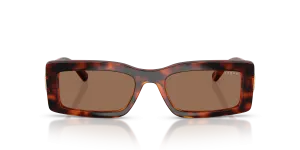 Vogue VO5674S W65673 แว่นกันแดดไนลอนฮาวานาเข้ม เลนส์น้ำตาล ผู้หญิง ด้านหน้า