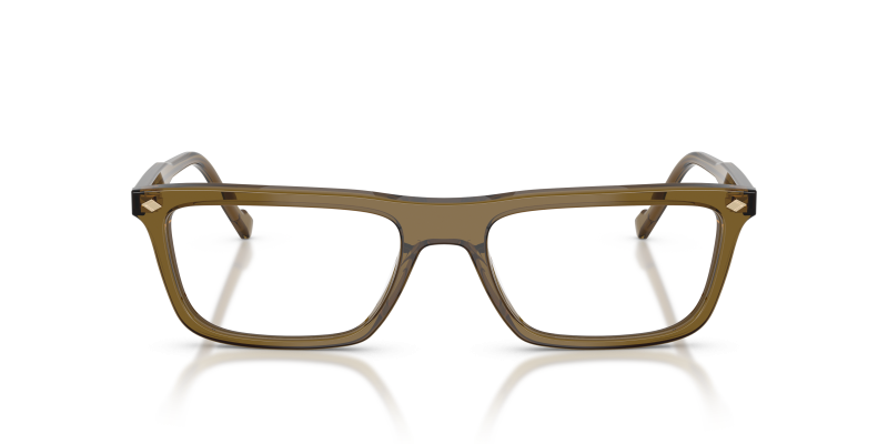 Vogue VO5686 3260 แว่นสายตากรอบ Acetate สีเขียวมะกอกโปร่งใส ทรงหมอน สำหรับสุภาพบุรุษ