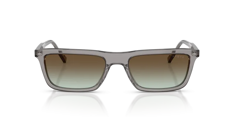 Vogue VO5687S 2820E8 แว่นกันแดดอะซิเตทเทาโปร่งใส เลนส์ไล่สีเทา-เขียว สุภาพบุรุษ Vogue VO5687S 2820E8 แว่นกันแดดอะซิเตทเทาโปร่งใส เลนส์ไล่สีเทา-เขียว สุภาพบุรุษ