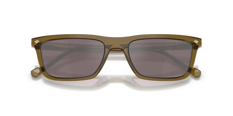 Vogue VO5687S 3260LB close-up ด้านหน้า กรอบเขียวมะกอก Translucent