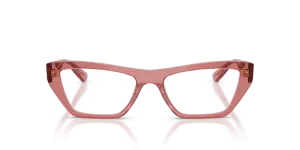 Vogue VO5701U 3290 แว่นสายตาชมพูฝุ่นโปร่งใสทรงตาแมวสำหรับผู้หญิง