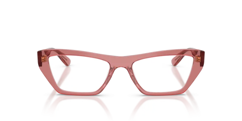 Vogue VO5701U 3290 แว่นสายตาชมพูฝุ่นโปร่งใสทรงตาแมวสำหรับผู้หญิง