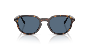 Vogue VO5707S W65680 แว่นกันแดดอะซิเตทฮาวานาเข้ม เลนส์น้ำเงิน ผู้ชาย ด้านหน้า