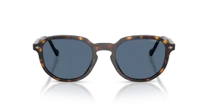 Vogue VO5707S W65680 แว่นกันแดดอะซิเตทฮาวานาเข้ม เลนส์น้ำเงิน ผู้ชาย ด้านหน้า