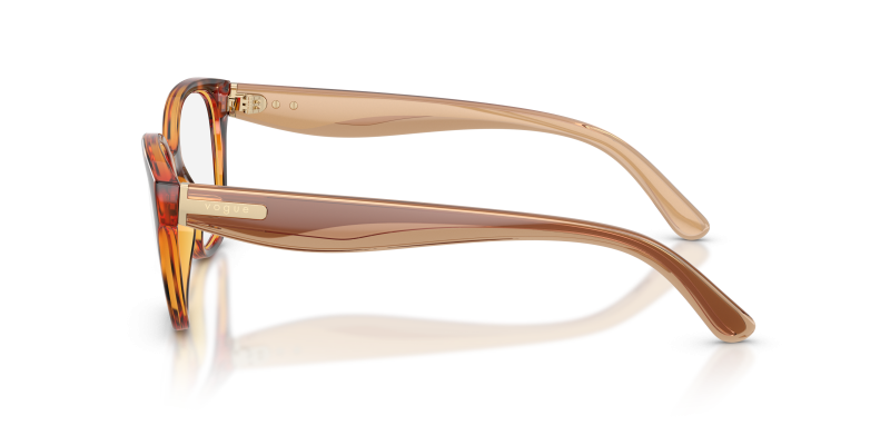 แว่นสายตา Vogue VO5712 W656 มุมข้าง ขาแว่น Two-Tone น้ำตาลเบจ