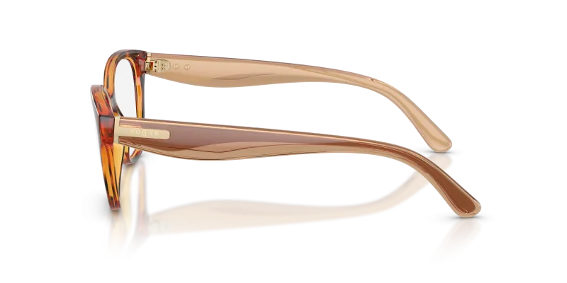แว่นสายตา Vogue VO5712 W656 มุมข้าง ขาแว่น Two-Tone น้ำตาลเบจ