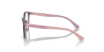 Vogue Optic VY2019 3064 Transparent Violet แว่นสายตา Vogue VY2019 3064 มุมข้าง ขาแว่นยางสีกุหลาบ-ม่วง
