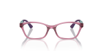 Vogue Optic VY2024 2613 Transparent Dark Pink Vogue VY2024 2613 แว่นสายตาชมพูเข้มโปร่งใสทรงตาแมว สำหรับเด็ก