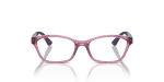 Vogue Optic VY2024 2613 Transparent Dark Pink Vogue VY2024 2613 แว่นสายตาชมพูเข้มโปร่งใสทรงตาแมว สำหรับเด็ก