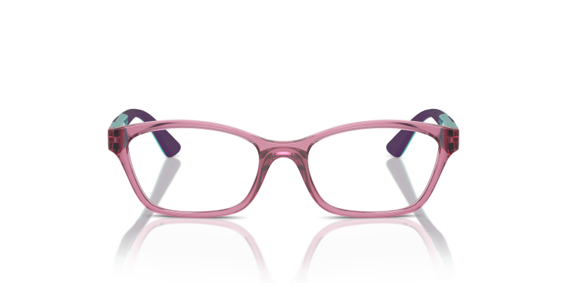 Vogue Optic VY2024 2613 Transparent Dark Pink Vogue VY2024 2613 แว่นสายตาชมพูเข้มโปร่งใสทรงตาแมว สำหรับเด็ก