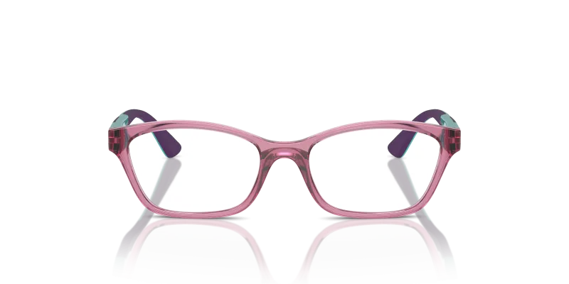 Vogue Optic VY2024 2613 Transparent Dark Pink Vogue VY2024 2613 แว่นสายตาชมพูเข้มโปร่งใสทรงตาแมว สำหรับเด็ก