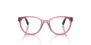 Vogue VY2029 2613 แว่นสายตาเด็กสีกุหลาบเข้มโปร่งใสทรงหมอน สำหรับเด็กผู้หญิง
