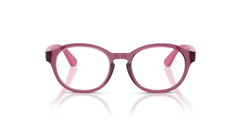Vogue Optic VY2041 3266 Transparent Purple Vogue VY2041 3266 แว่นสายตาม่วงโปร่งใส ขาชมพู สำหรับเด็ก