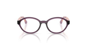 Vogue VY2043 3064 แว่นสายตาเด็กไนลอนม่วงโปร่งใสทรงวงรี ทั้งสองเพศ