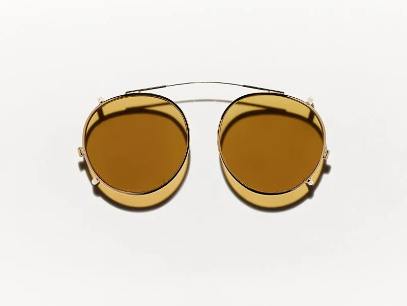 Moscot Arthur clip 51 Amber