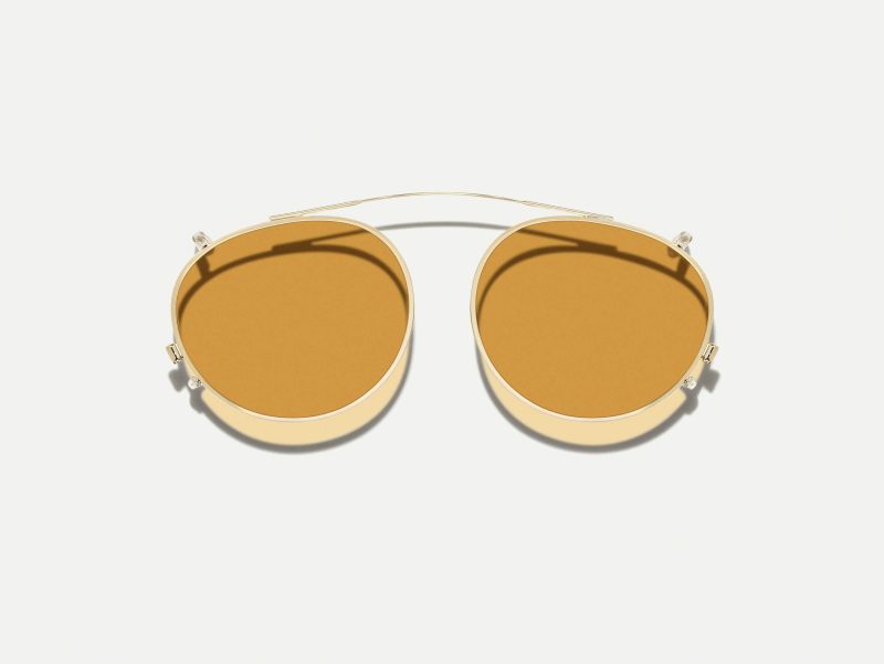 Moscot Frankie clip 51 Amber