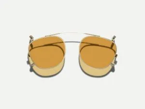 Moscot Cliptosh 49 Amber (Matte Black)