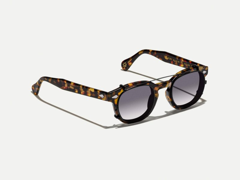 Moscot Cliptosh 49 American Grey Fade (Matte Black)