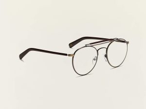 Moscot Lazer 49 Antique Gold/Matte Dark Brown