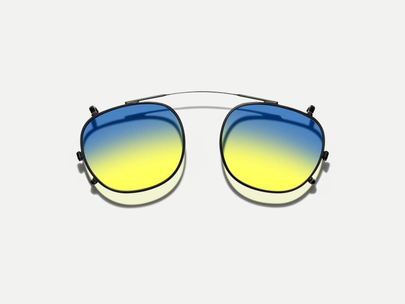 Moscot Cliptosh 52 Aqua Sunrise (Matte Black)