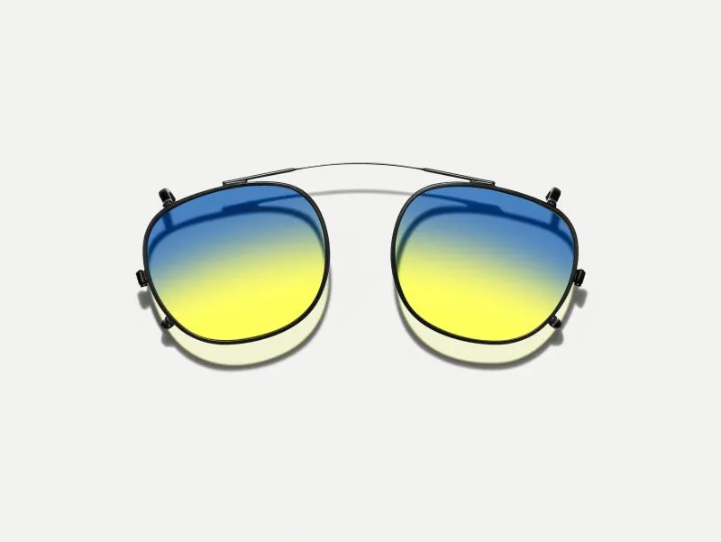 Moscot Cliptosh 52 Aqua Sunrise (Matte Black)