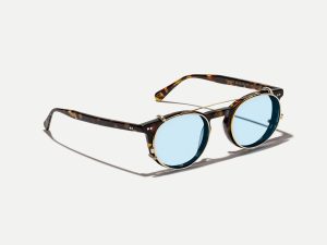 Moscot Frankie clip 48 Bel Air Blue