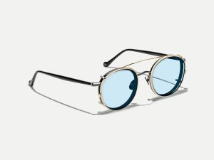 Moscot Zev clip 49 Bel Air Blue
